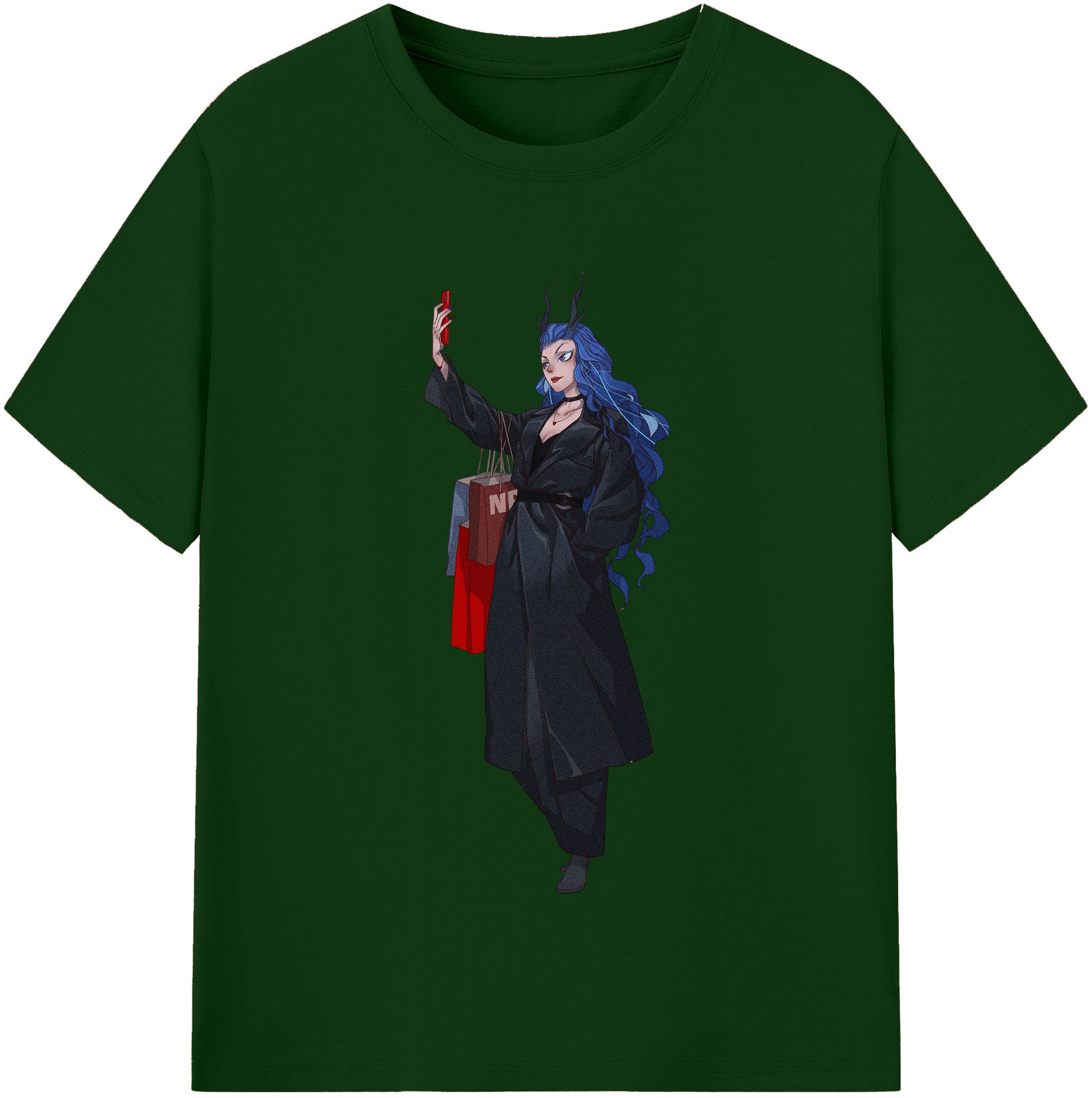 （画像用） Ne Zha 2 ナタ 魔童の大暴れ 綿100％半袖Tシャツ（フロントプリント）
